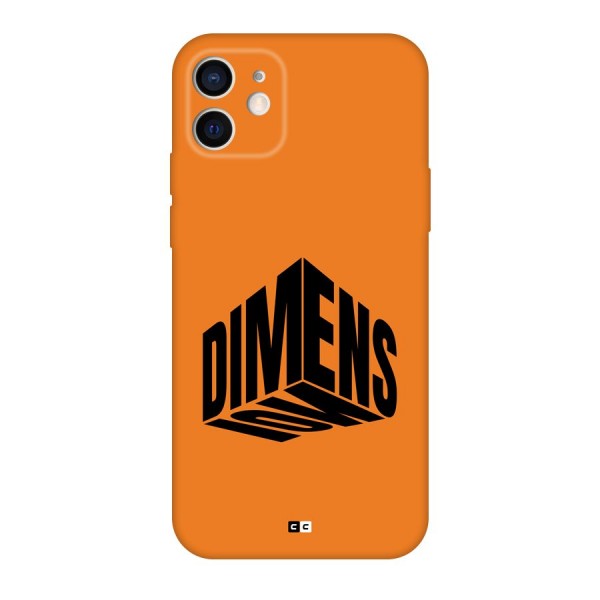 Dimension Typography Back Case for iPhone 12 Pro